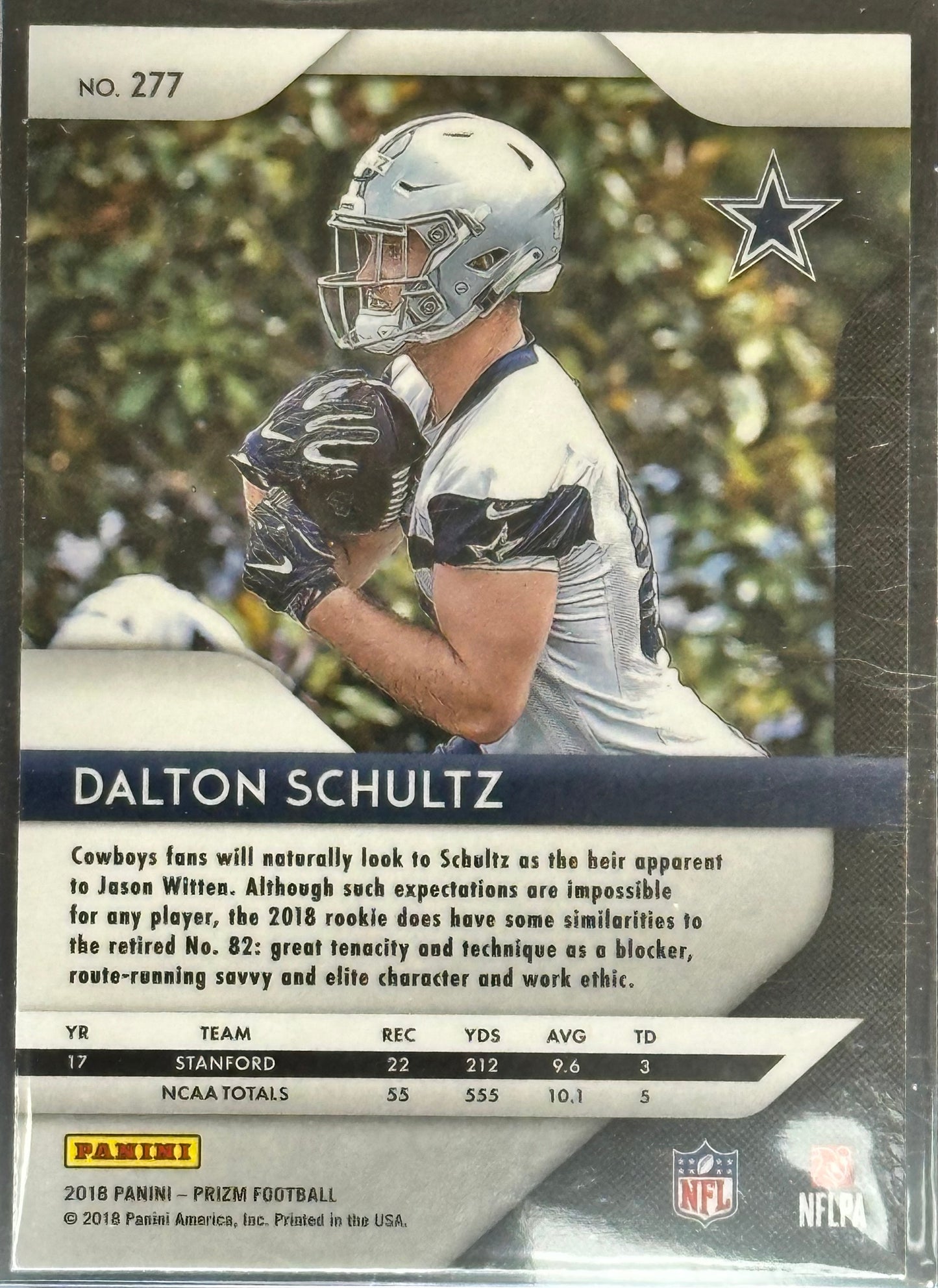 Dalton Schultz 2018 Panini Prizm #277