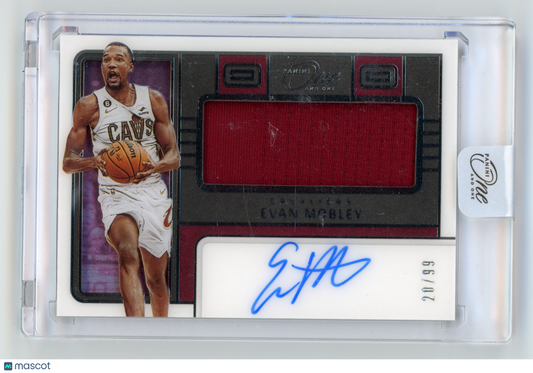 2022 Panini One and One Evan Mobley Jumbo Jersey Autographs 20/99 #JJA-EVM