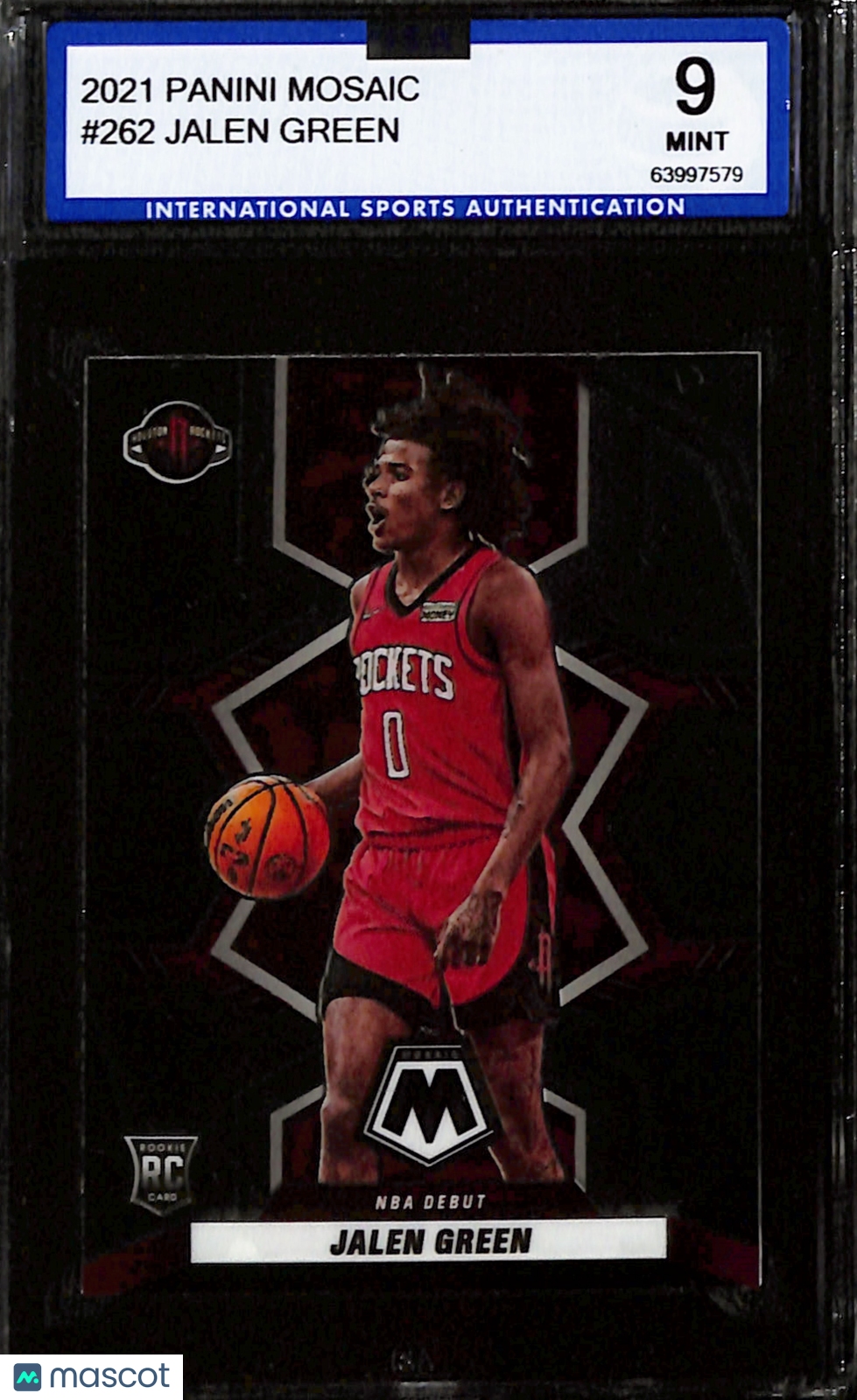 2021-22 Panini Mosaic Jalen Green #262 ISA 9