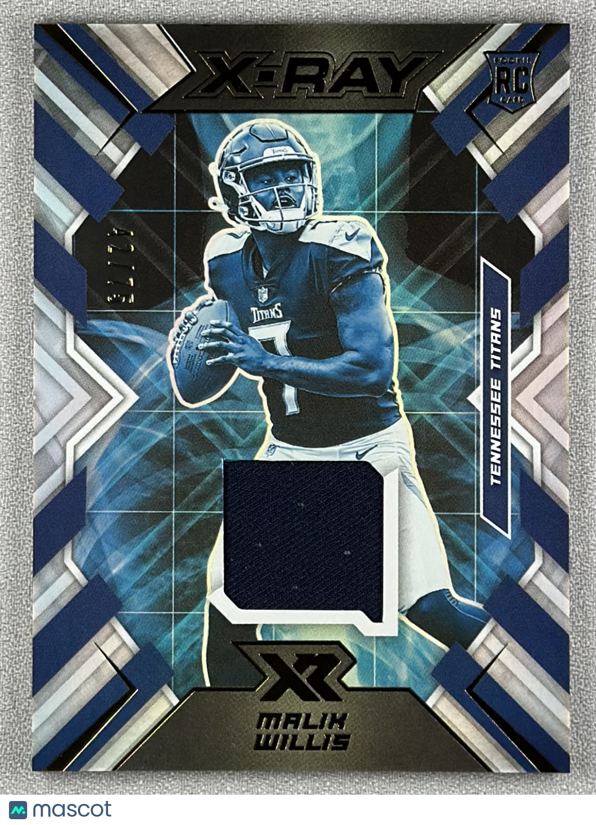 2022 Panini XR Malik Willis X-Ray Materials /75 #XR-3 RC