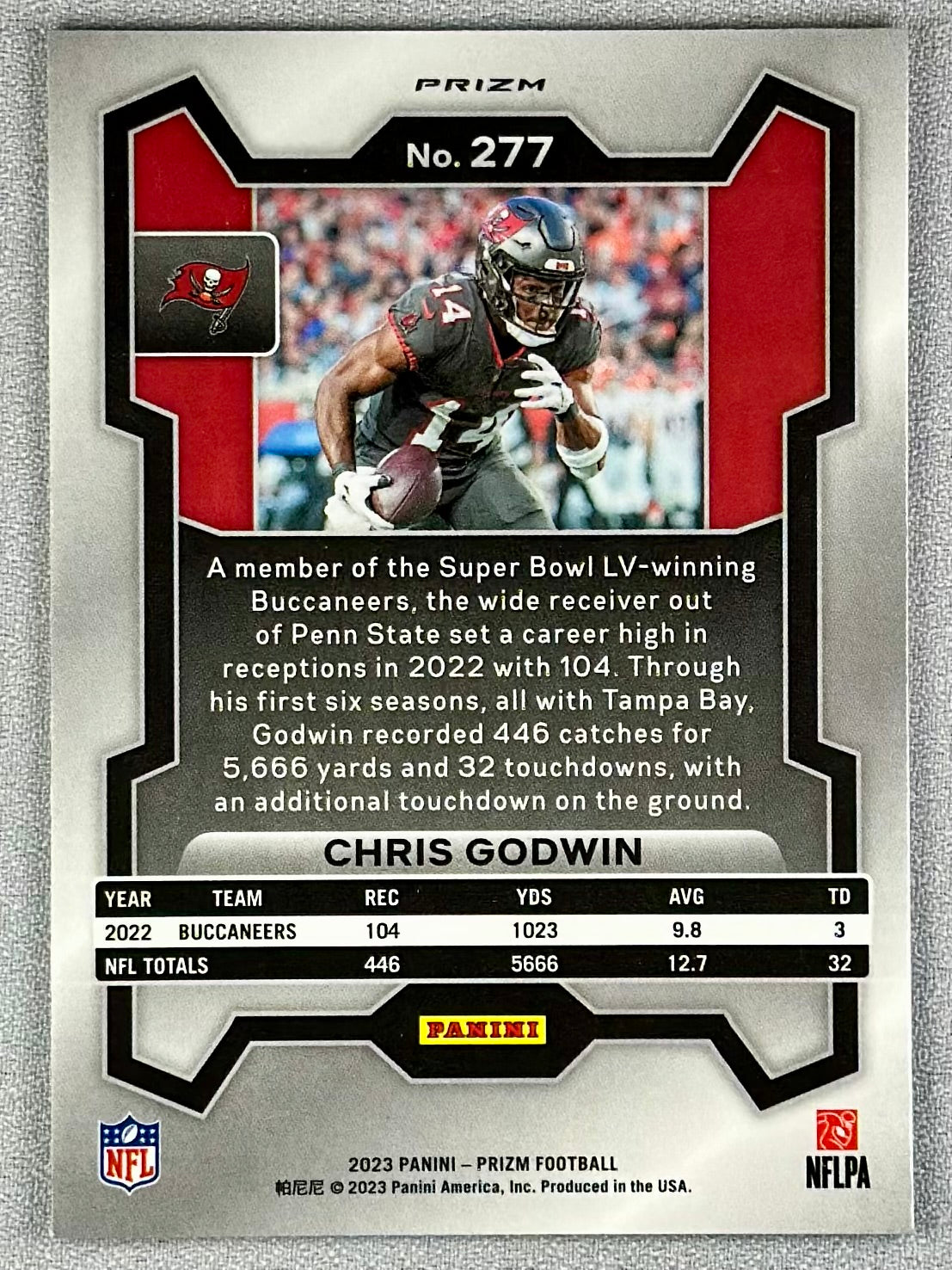 2023 Panini Prizm Chris Godwin White Sparkle #277