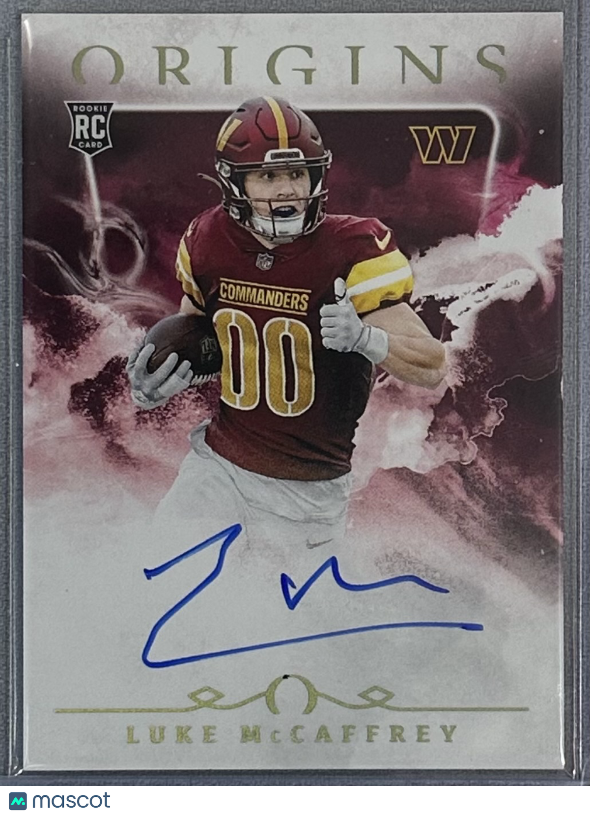 Luke McCaffrey 2024 Panini Origins Rookie Autographs #RAU-LCC RC