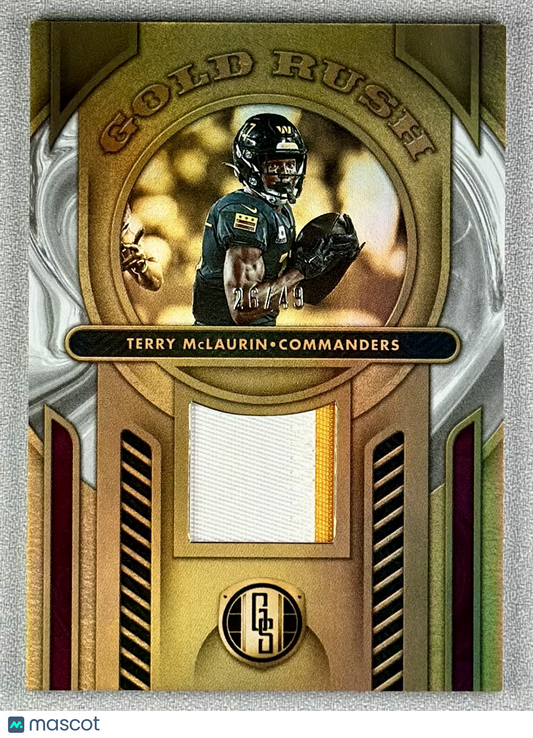 2024 Panini Gold Standard Terry McLaurin Gold Rush White Gold /49 #GR-TMN