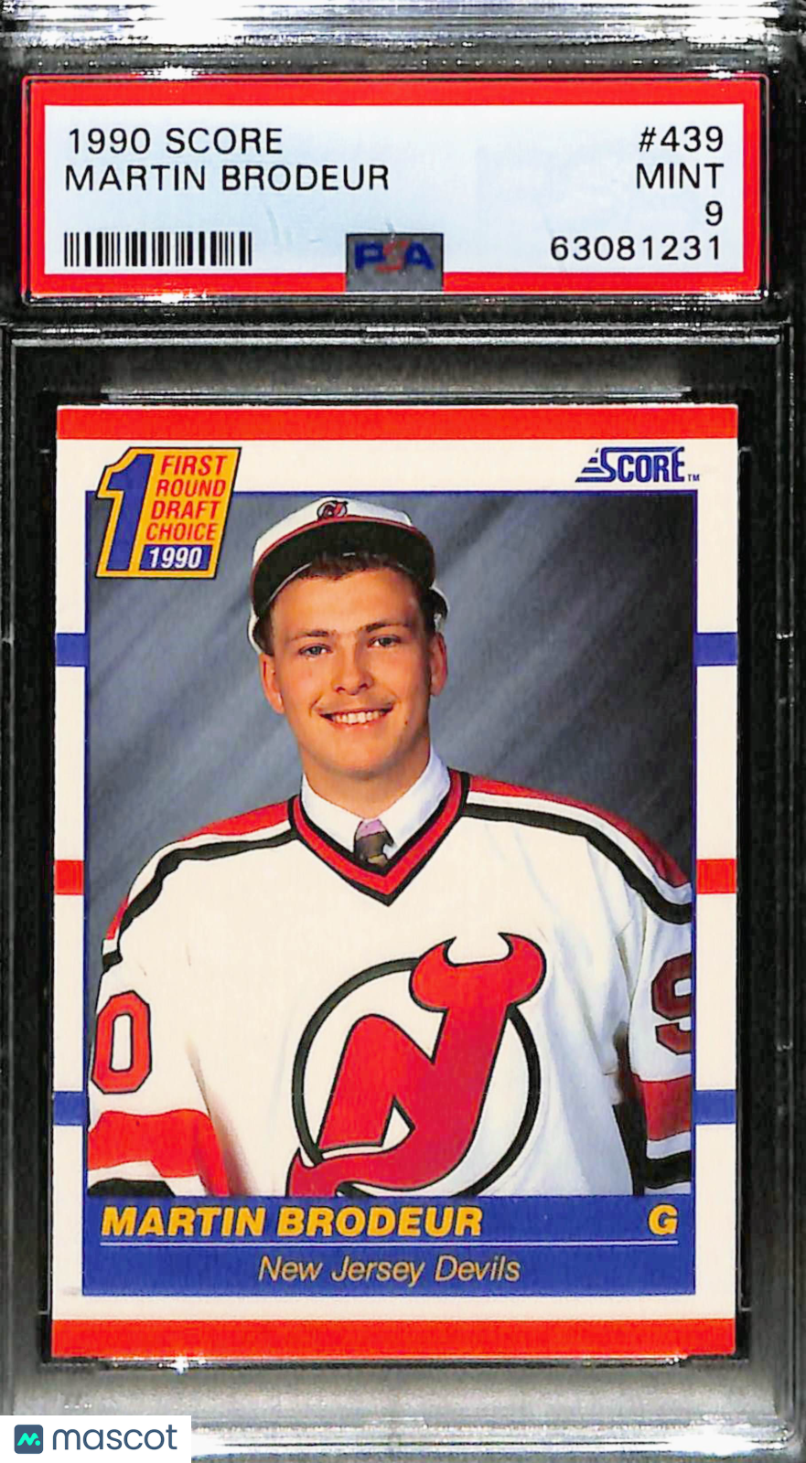 1990 Score Martin Brodeur #439 PSA 9