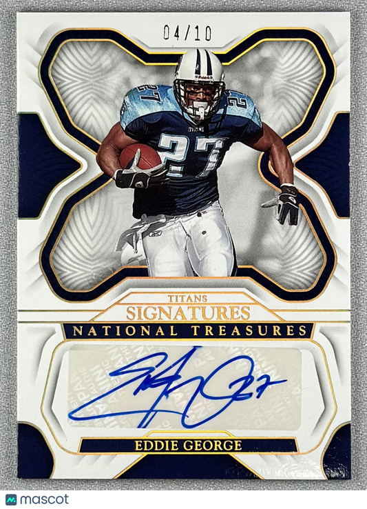 2022 Panini National Treasures Eddie George Team Signatures Gold /10 #SIG-EGE