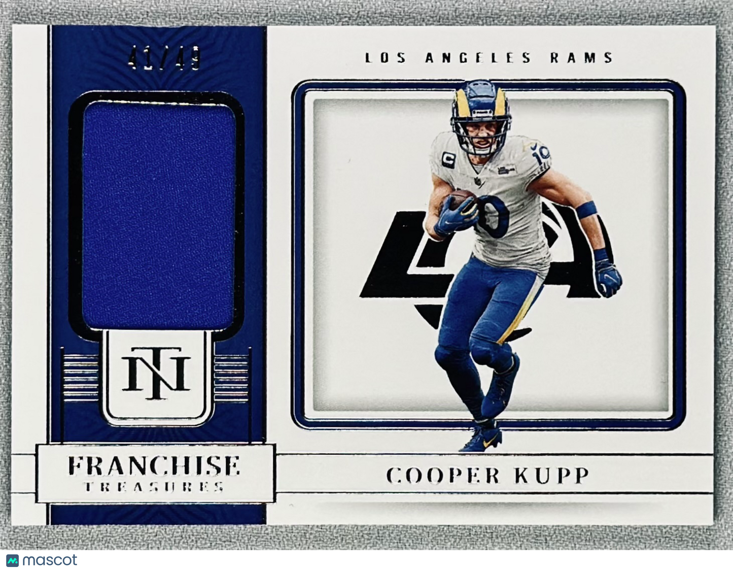 2022 Panini National Treasures Cooper Kupp Franchise Treasures /49 # FTR-CKU