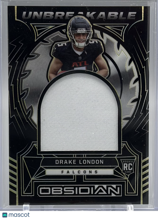 Drake London 2022 Panini Obsidian Unbreakable Yellow /25 #UM-DLO RC