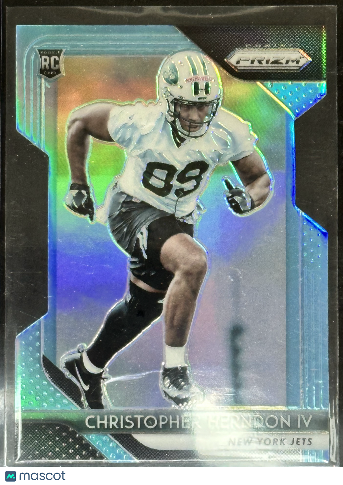 Christopher Herndon IV 2018 Panini Prizm Light Blue Die-Cut /199 #271