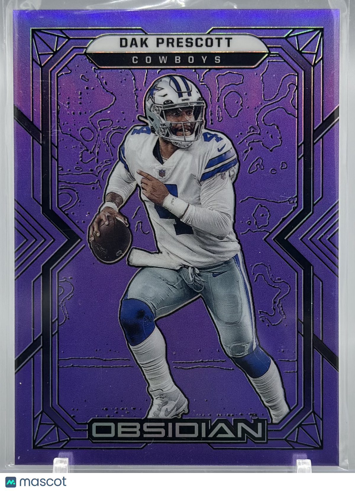 Dak Prescott 2022 Panini Obsidian Purple Flood /16 #29