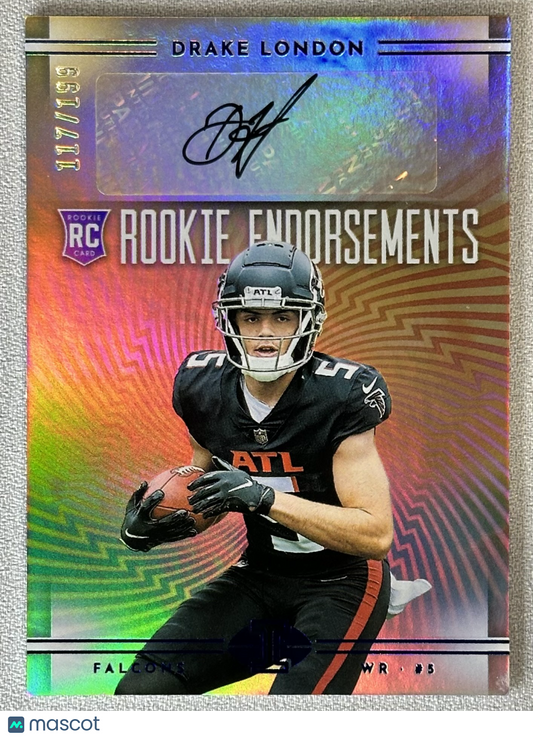 2022 Panini Illusions Drake London Rookie Endorsements Auto /199 RC #REDL