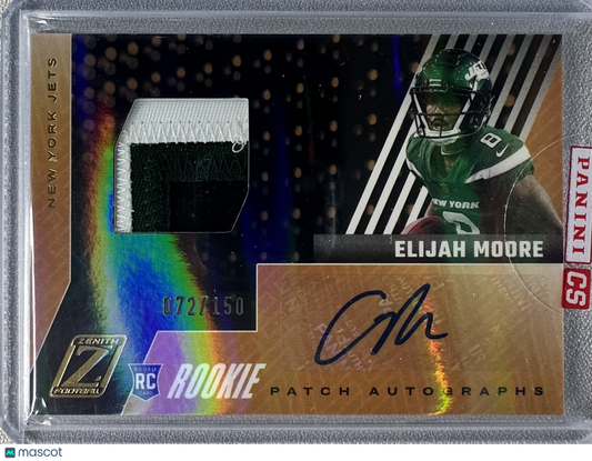 2021 Panini Zenith Elijah Moore RPA Copper /150 #101 RC