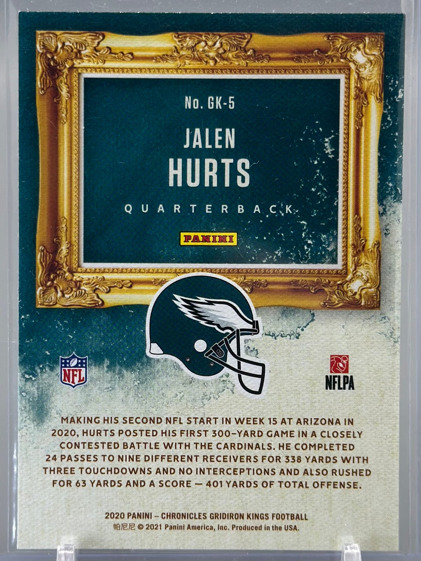 Jalen Hurts 2020 Panini Chronicles Gridiron Kings #GK-5 RC