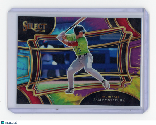 2024 Panini Select Sammy Stafura Diamond Level Tie-Dye 11/25 #90