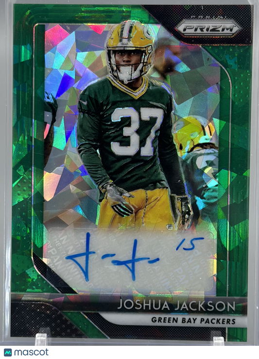 Joshua Jackson 2018 Panini Prizm Autos Green Ice /75 #RA-JJ