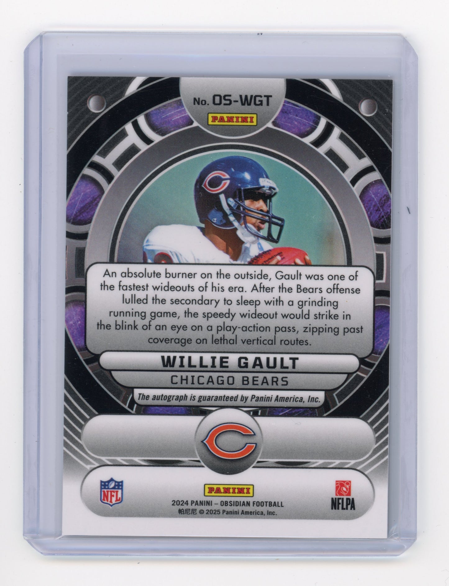 2024 Panini Obsidian Willie Gault Orbital Signatures #OS-WGT