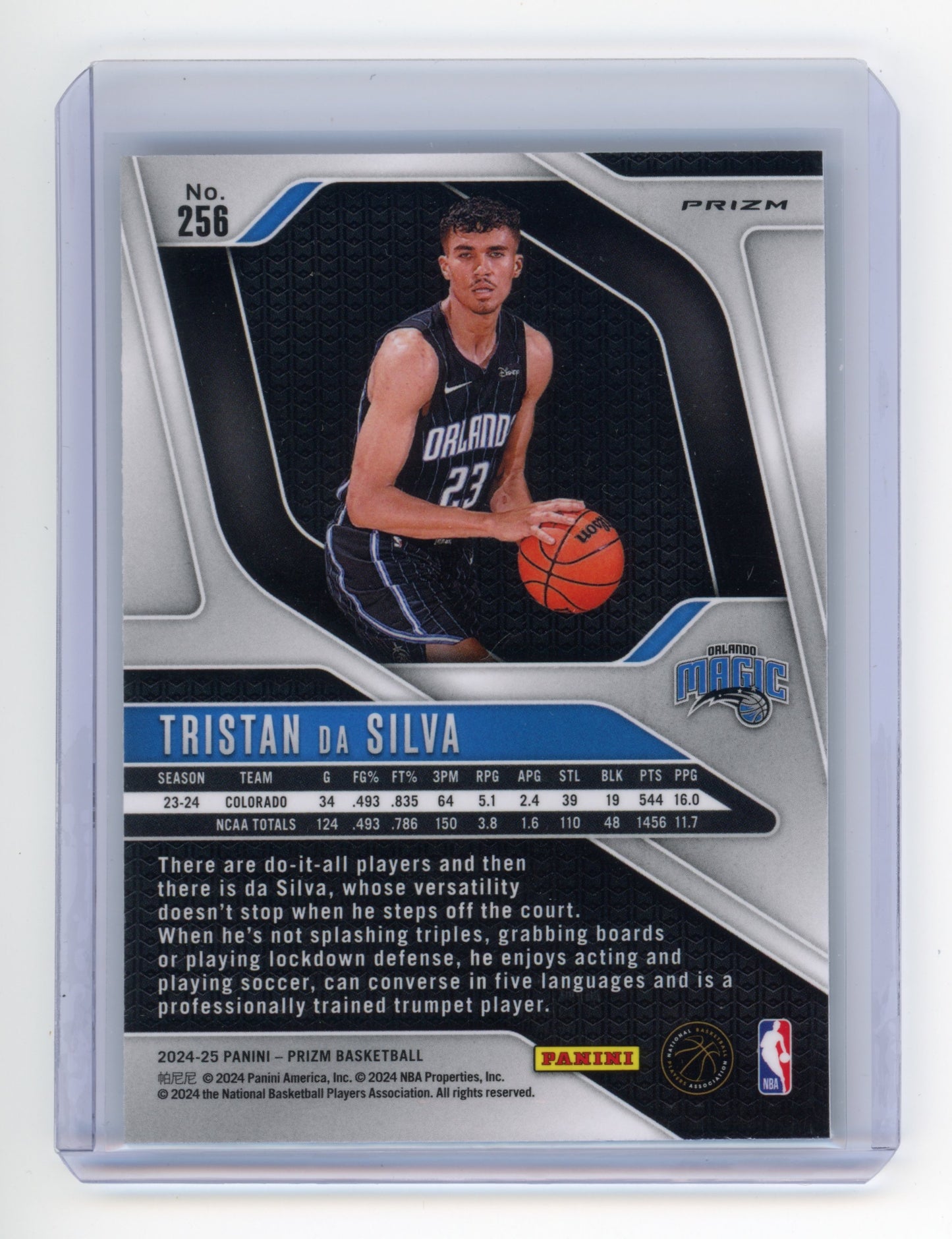 2024 Panini Prizm Tristan da Silva Silver #256