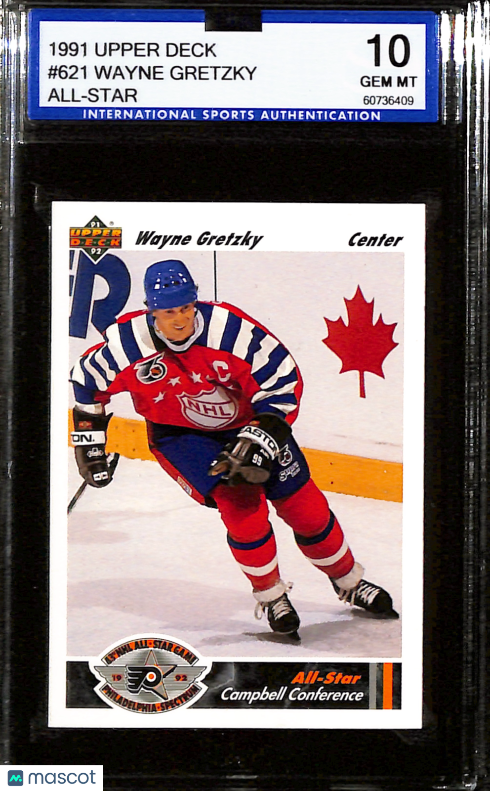 1991-92 Upper Deck Wayne Gretzky All-Star #621 ISA 10