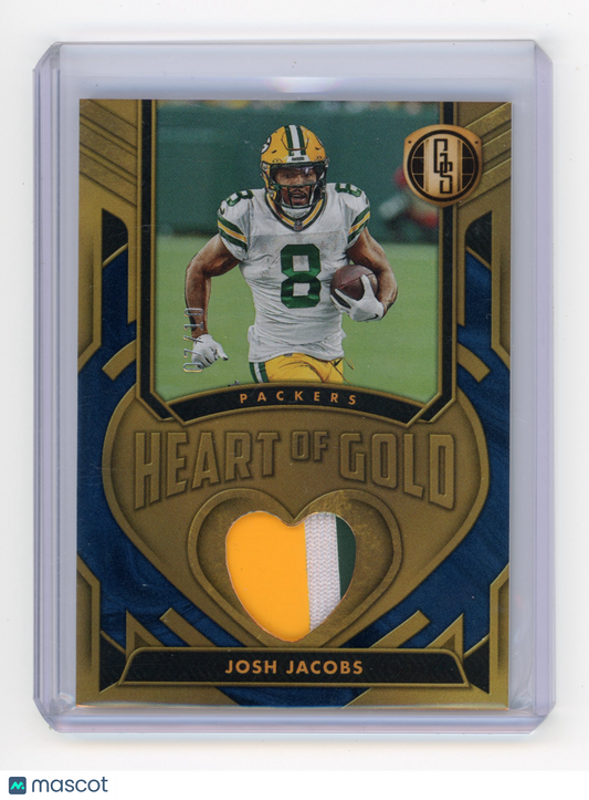 2024 Panini Gold Standard Josh Jacobs Heart of Gold Sapphire 07/10 #HOGT-JJS