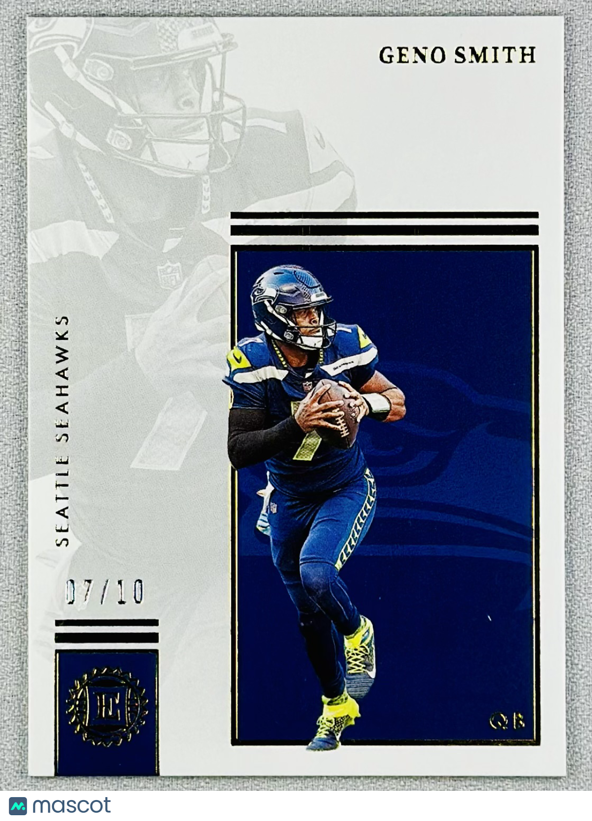 2022 Panini Encased Geno Smith Gold /10 #75