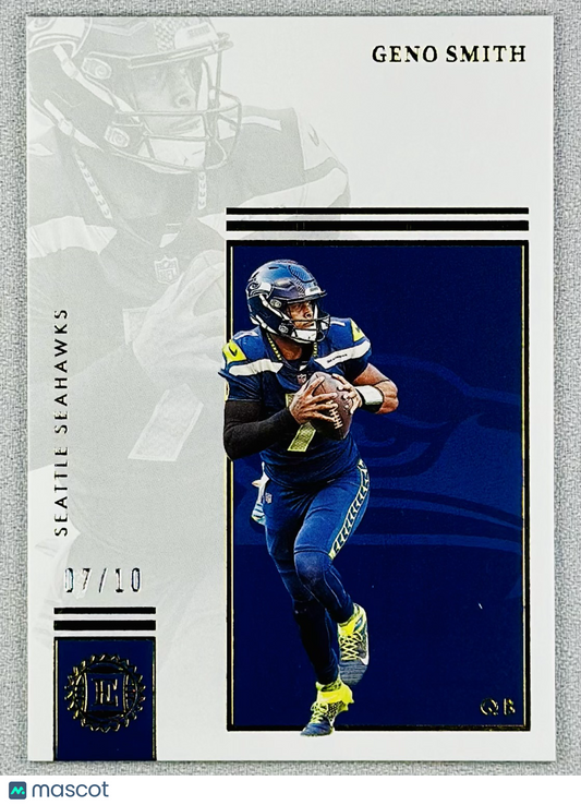 2022 Panini Encased Geno Smith Gold /10 #75