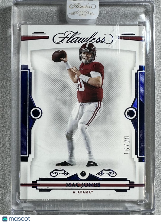 2022 Panini Flawless Collegiate Mac Jones Sapphire /20 #64