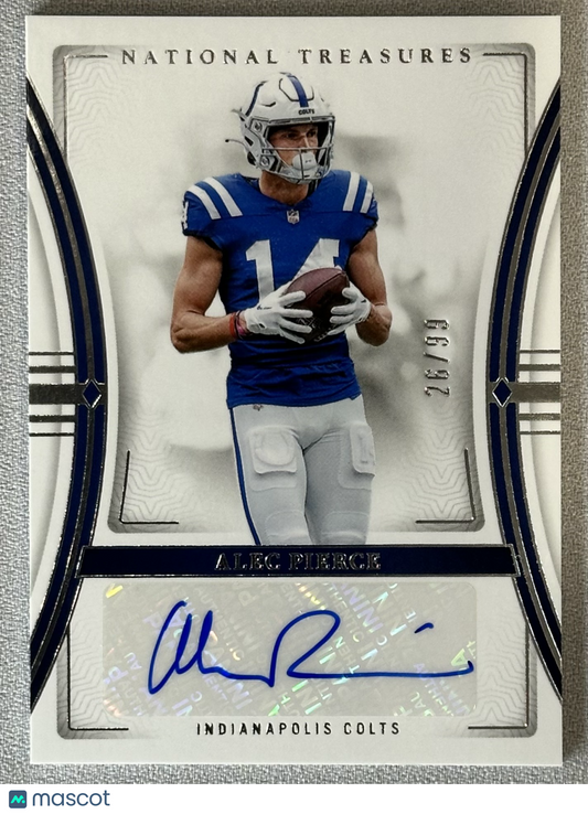 2023 Panini National Treasures Alec Pierce Signatures /99 #SIGAPA