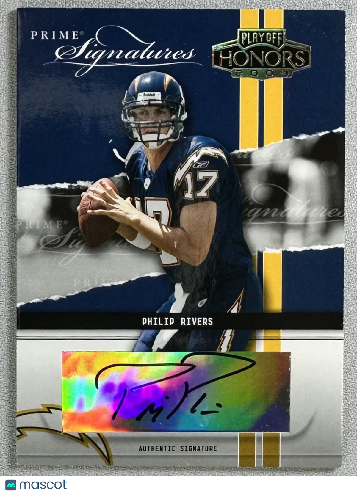 2004 Donruss Playoff Honors Philip Rivers Prime Signatures /300 #PS-24 RC