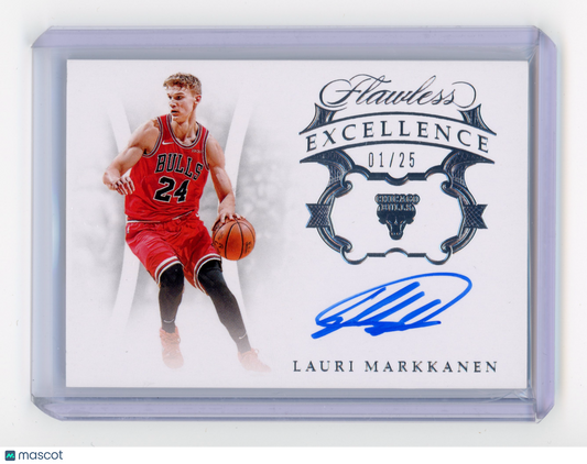 2018 Panini Flawless Lauri Markkanen Excellence Signatures 01/25 #FS-LMK