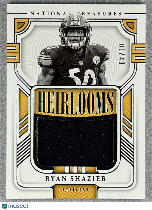 2023 Panini National Treasures Ryan Shazier Heirlooms Materials /49 #HEI-RSH