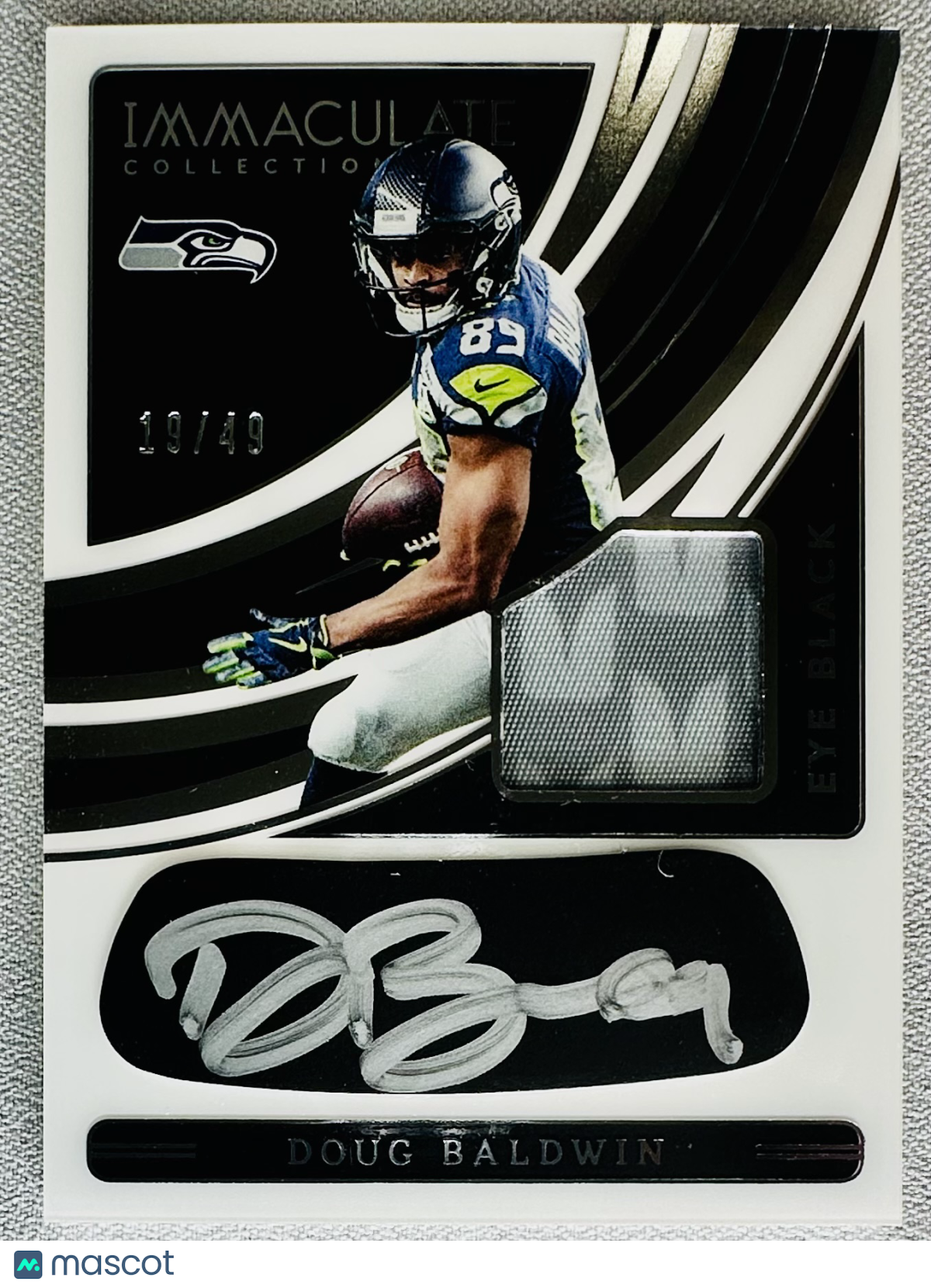 2022 Panini Immaculate Collection Doug Baldwin Eye Black Jerseys /49 #EBJ-DBA