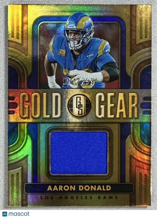 2023 Panini Gold Standard Aaron Donald Gold Gear /299 #GG-AD