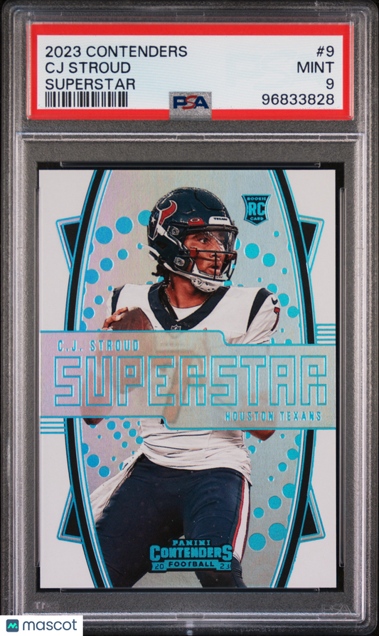 CJ Stroud 2023 Panini Contenders Superstar #9 PSA 9