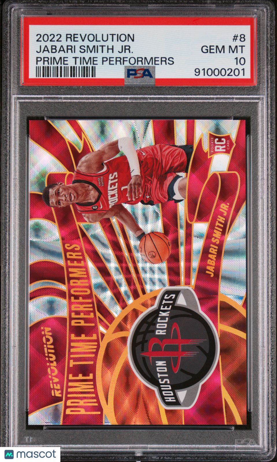 2022 Panini Revolution Jabari Smith JR. Prime Time Performers #8 PSA 10