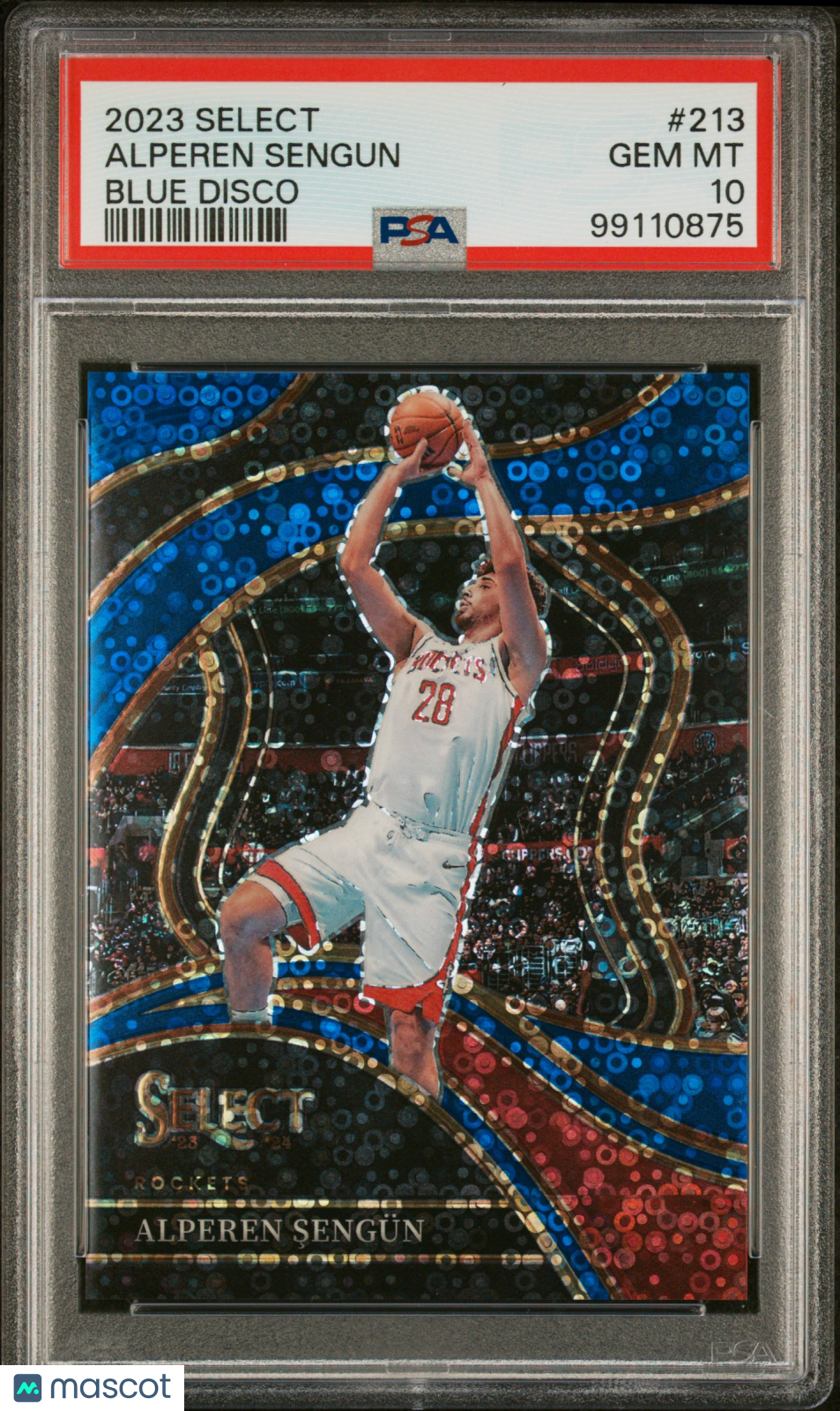 2023 Panini Select Courtside Alperen Sengun Blue Disco /25 #213 PSA 10