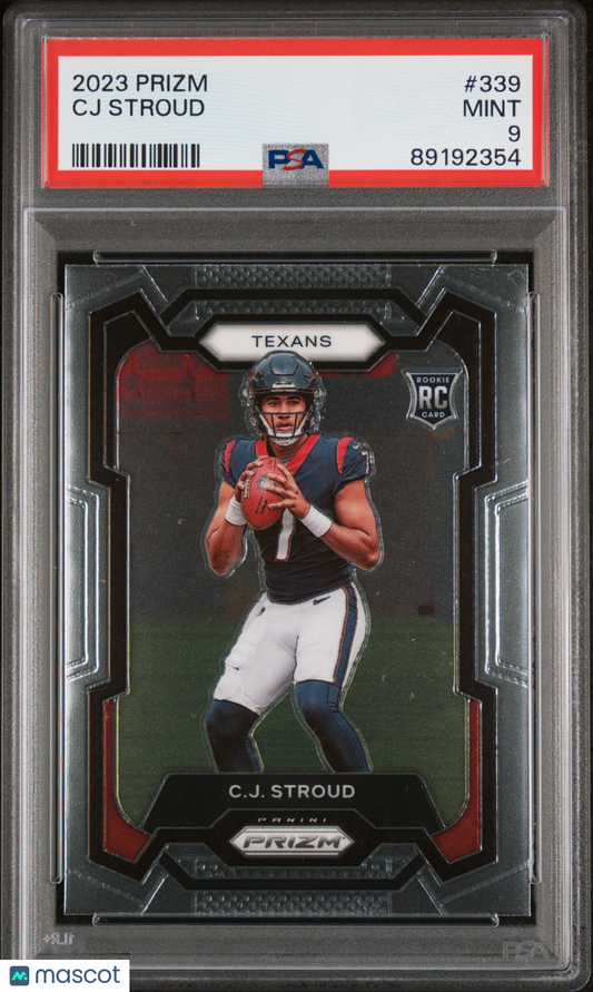 2023 Panini Prizm CJ Stroud #339 PSA 9