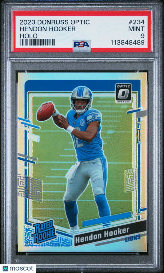 2023 Panini Donruss Optic Hendon Hooker Holo RC #234 PSA 9