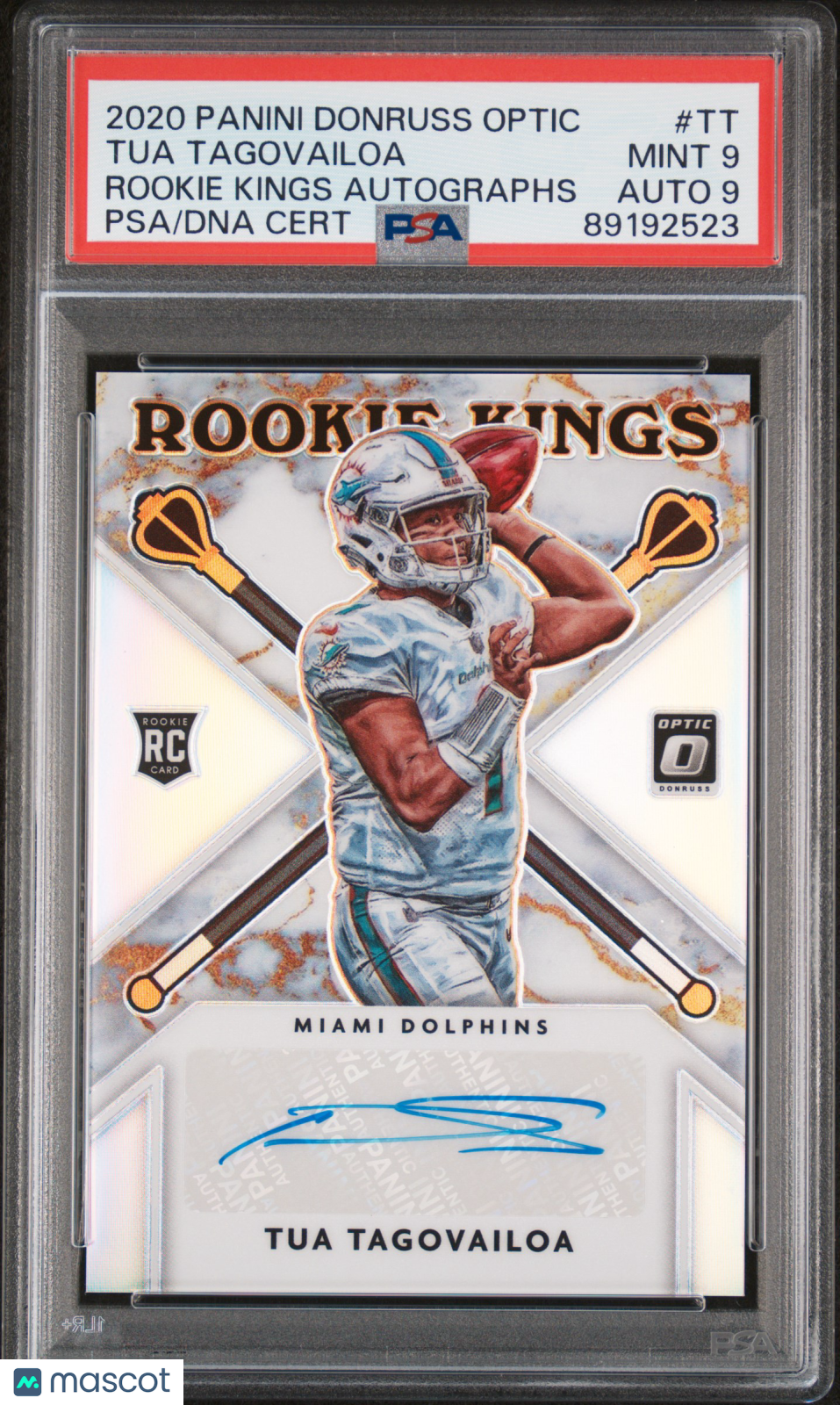 Tua Tagovailoa 2020 Panini Donruss Optic Rookie Kings Autographs /35 #TT PSA 9 9