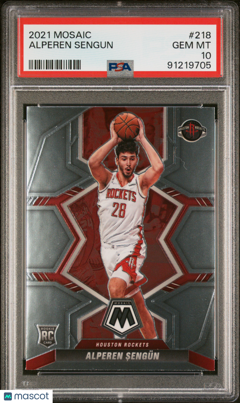 Alperen Sengun 2021 Panini Mosaic #218 PSA 10 RC