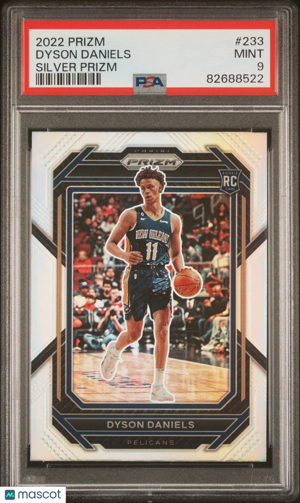 2022 Panini Prizm Dyson Daniels Silver #233 RC PSA 9