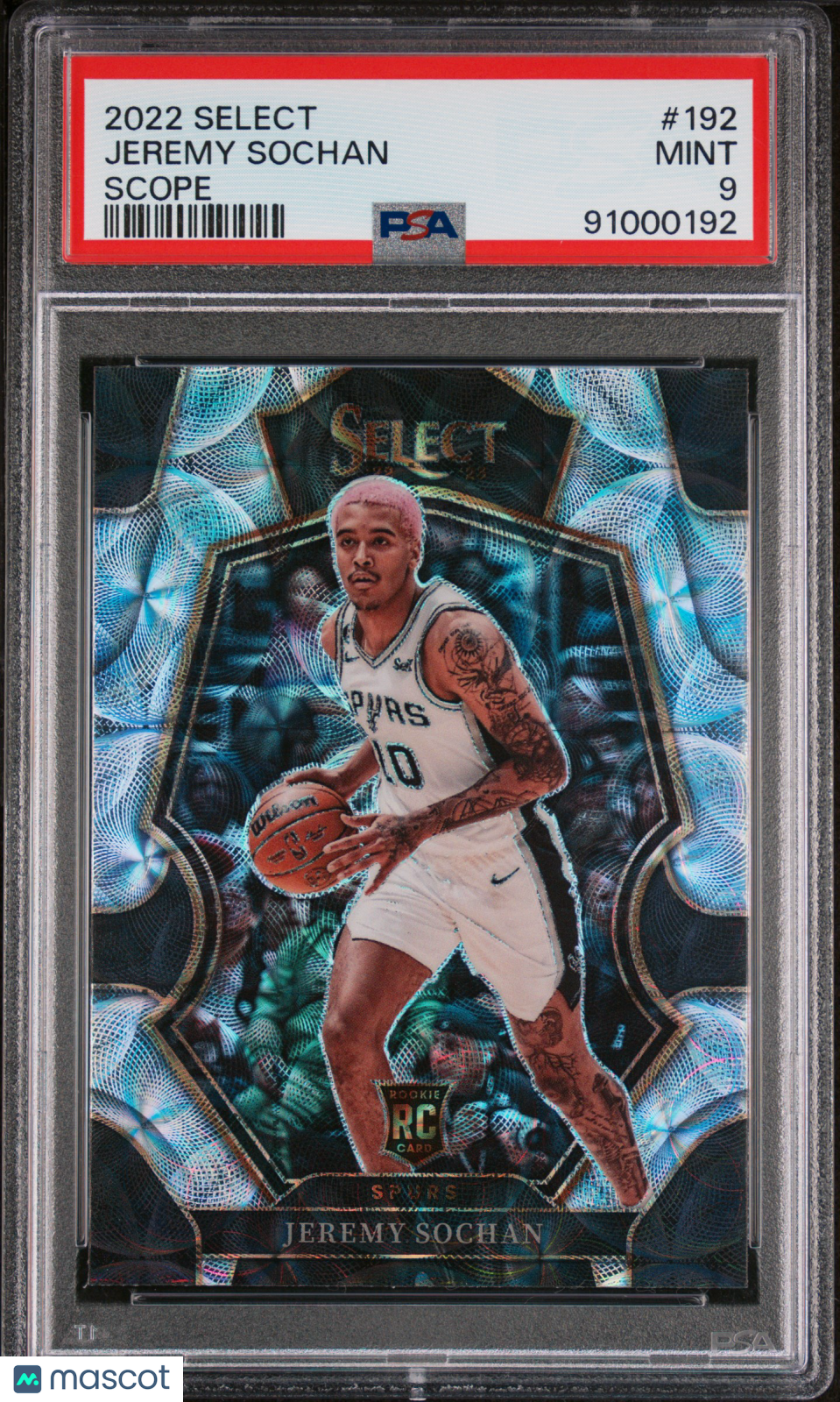 2022 Panini Select Jeremy Sochan Scope #192 PSA 9