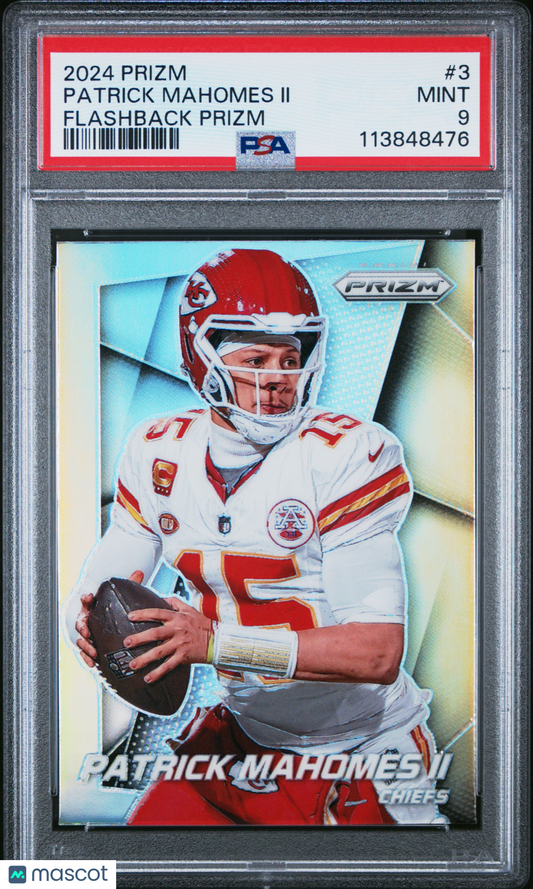 2024 Panini Prizm Patrick Mahomes II Flashback #3 PSA 9