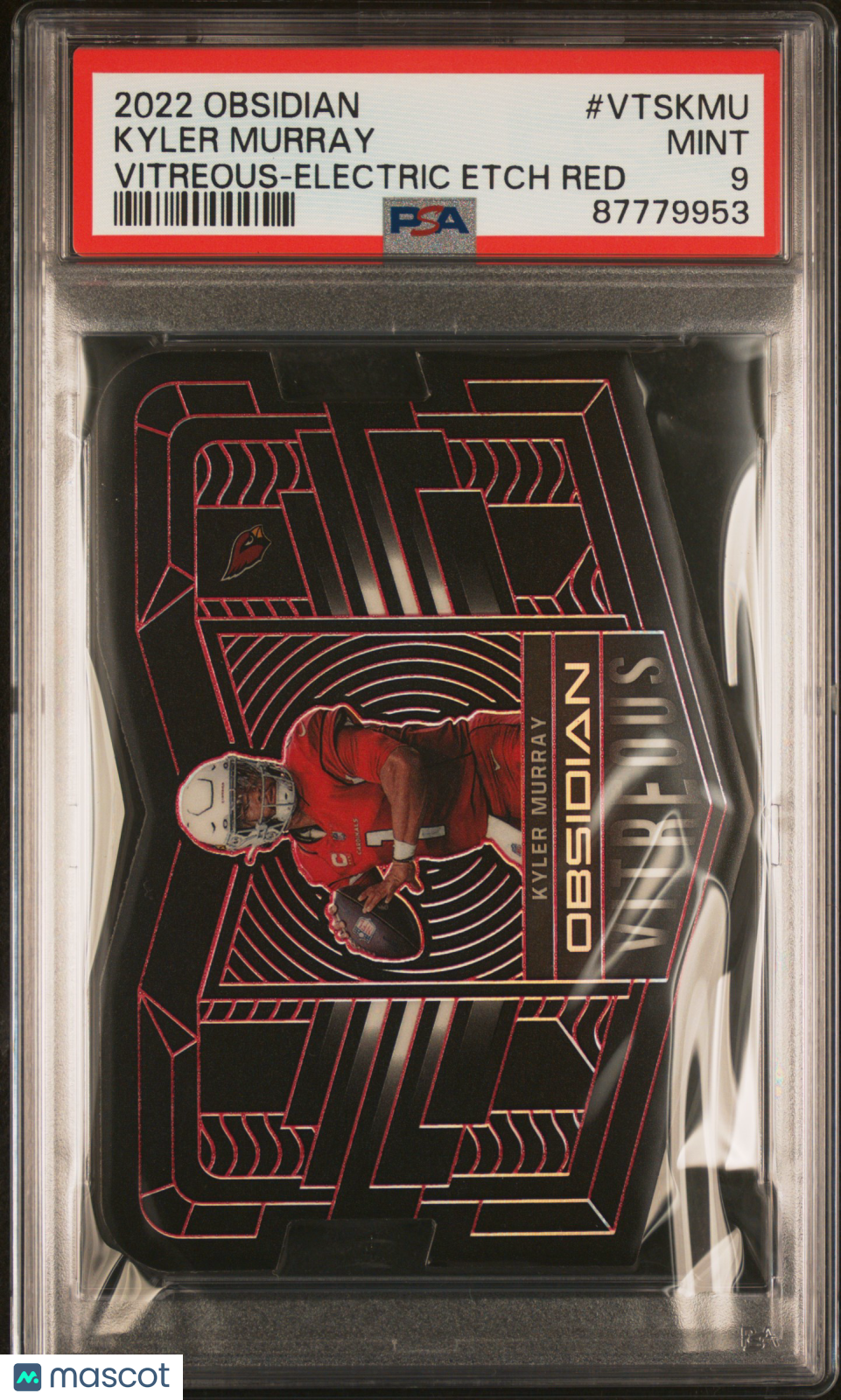 2022 Panini Obsidian Kyler Murray Vitreous Electric Etch Red /10 #VTSKMU PSA 9