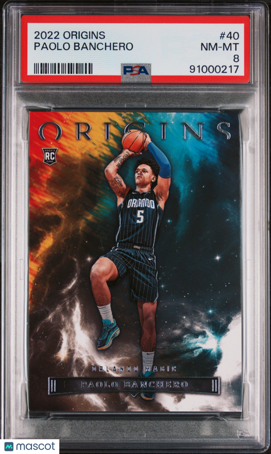 2022 Panini Origins Paolo Banchero #40 PSA 8