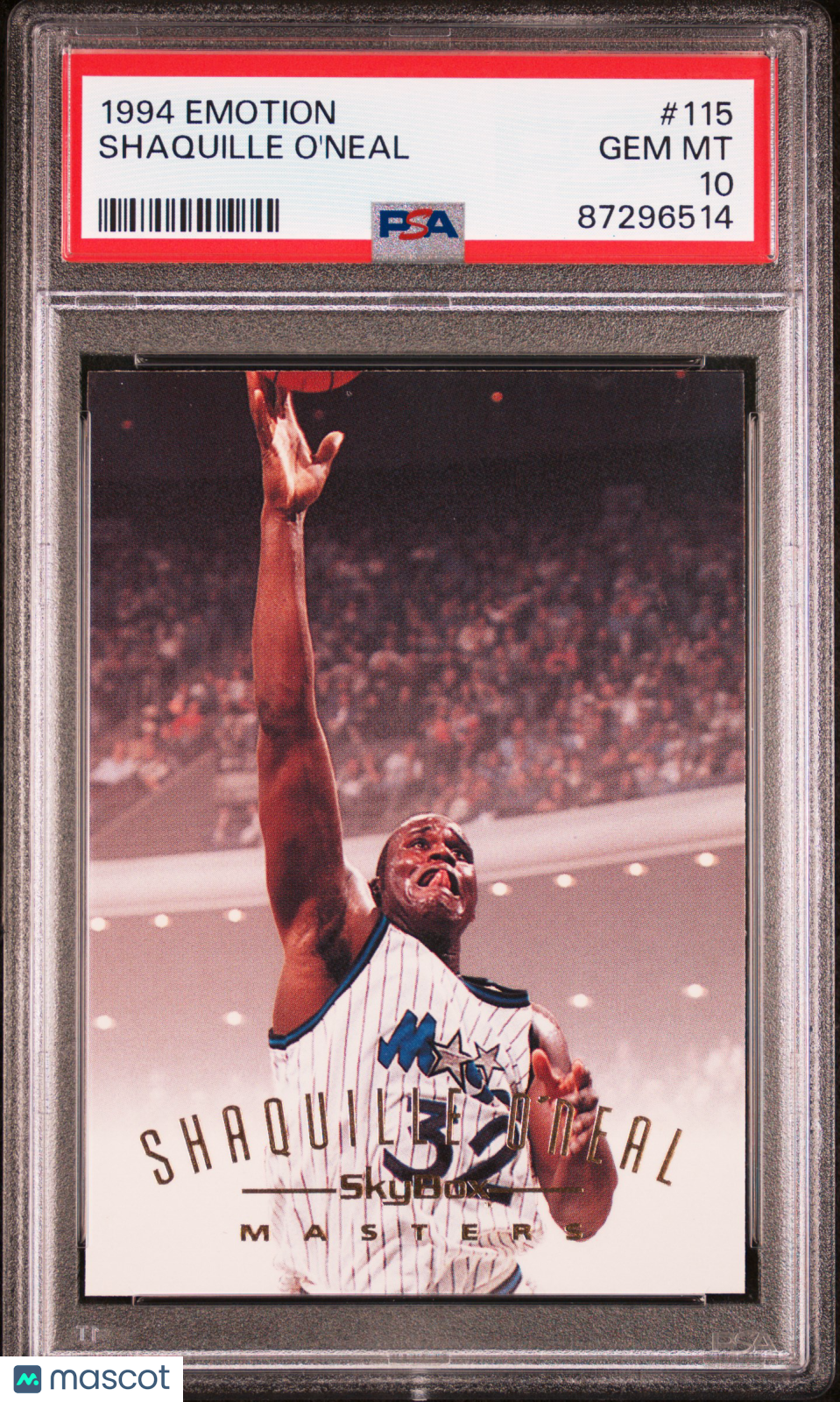 Shaquille O'Neal 1994 E-Motion #115 PSA 10