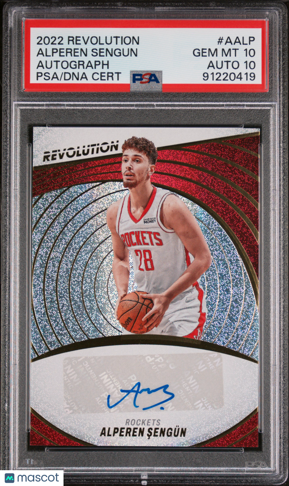 2022 Panini Revolution Alperen Sengun Autograph #AALP PSA 10