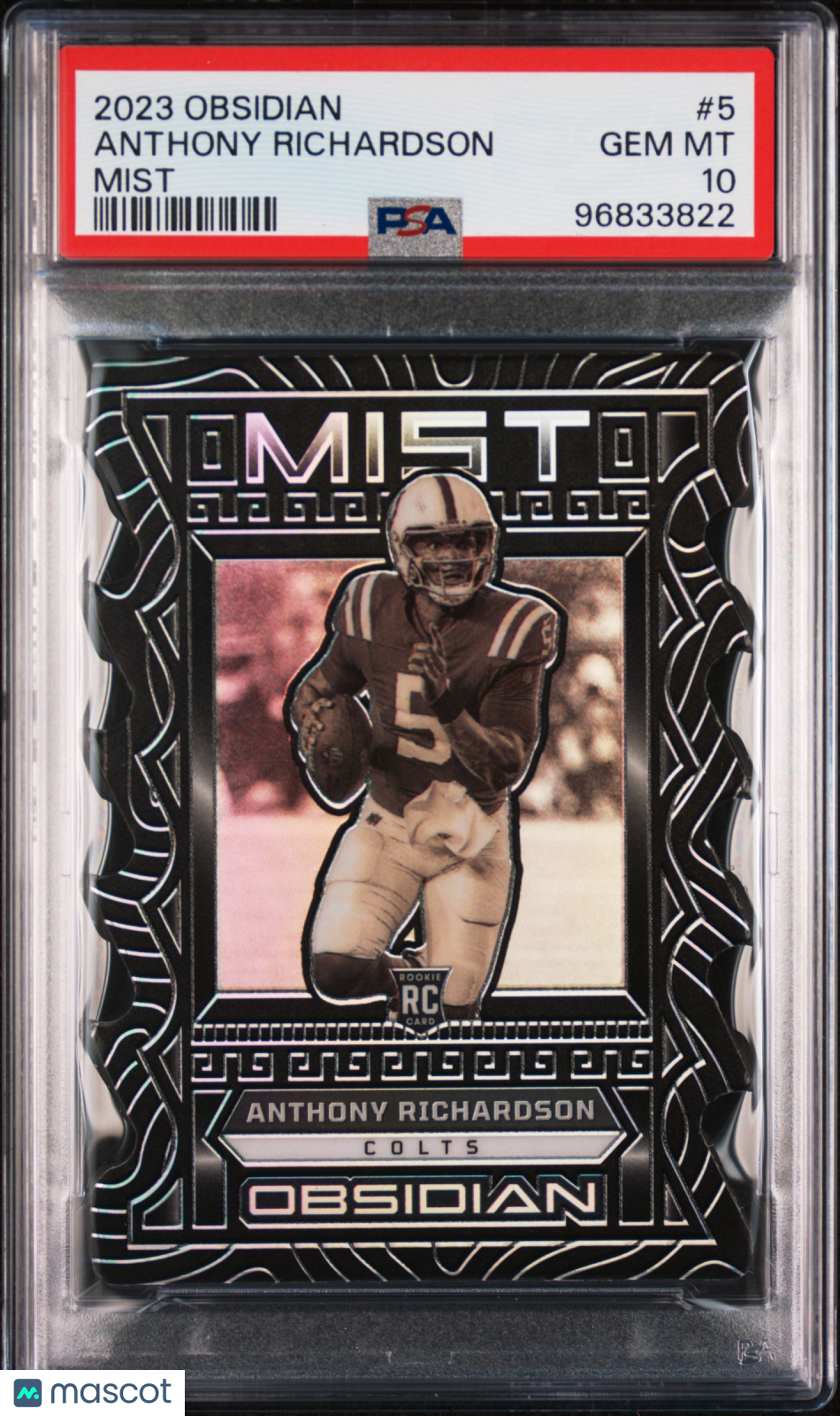 2023 Panini Obsidian Mist Anthony Richardson #5 RC PSA 10