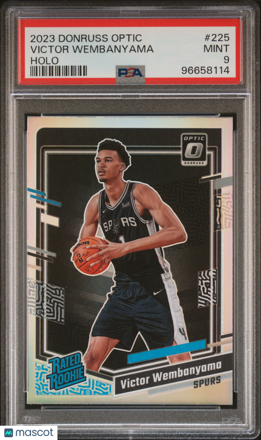 2023 Panini Donruss Optic Victor Wembanyama Holo #225 PSA 9
