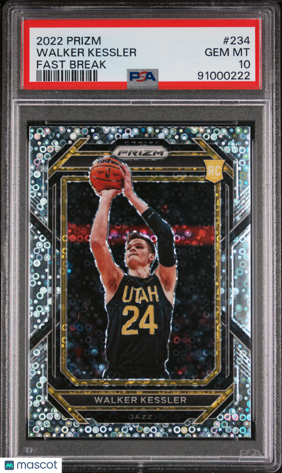 2022 Panini Prizm Walker Kessler Fast Break #234 PSA 10