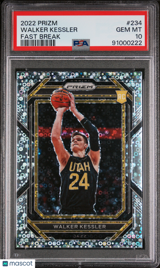 2022 Panini Prizm Walker Kessler Fast Break #234 PSA 10