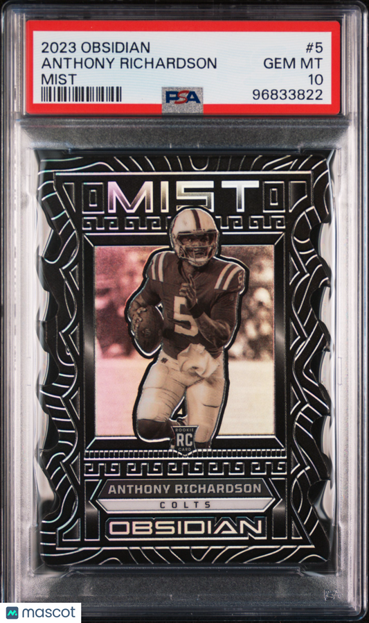 2023 Panini Obsidian Mist Anthony Richardson RC #5 PSA 10